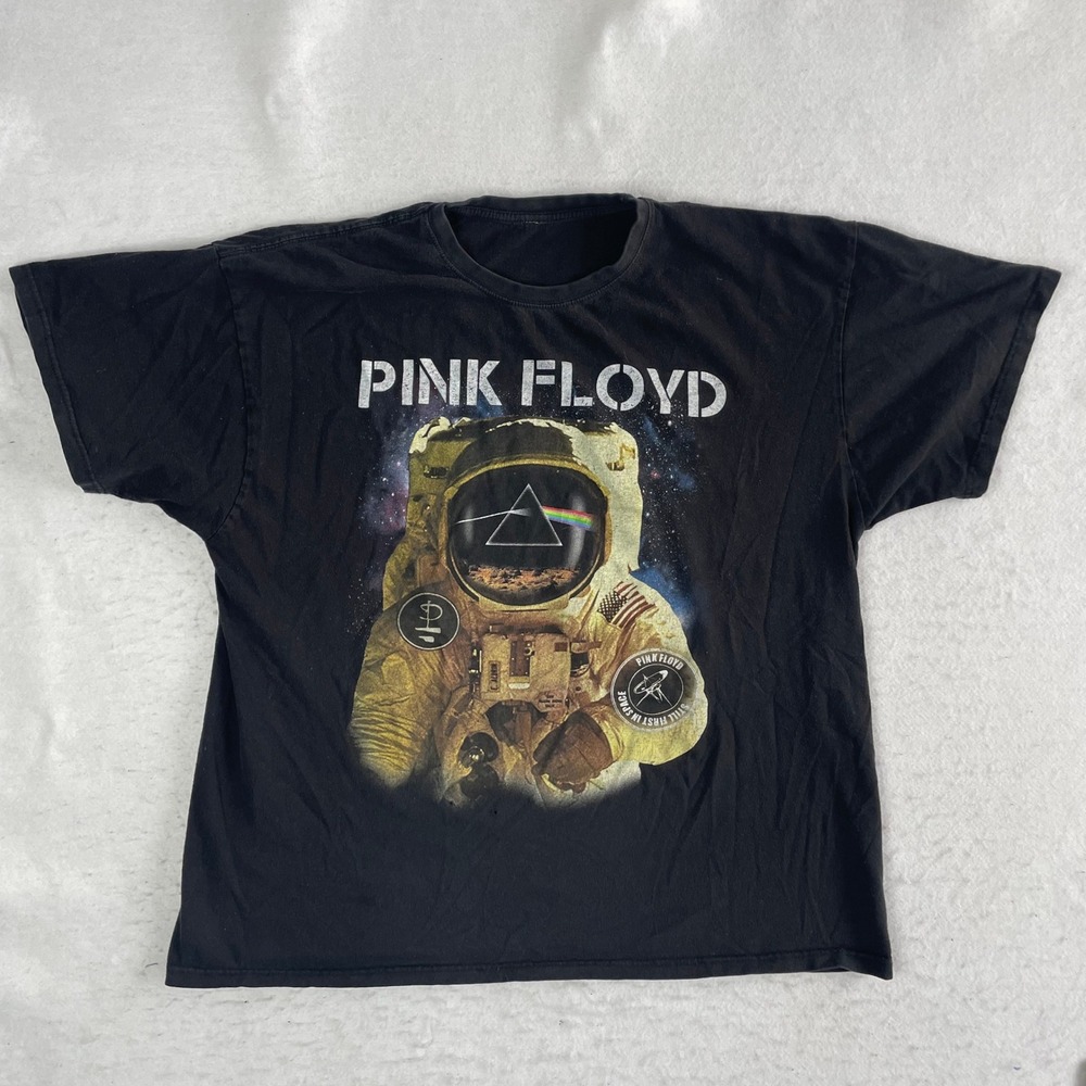 Pink Floyd T-Shirt Mens XL Black Astronaut Graphic Band Tee Short Sleeve
